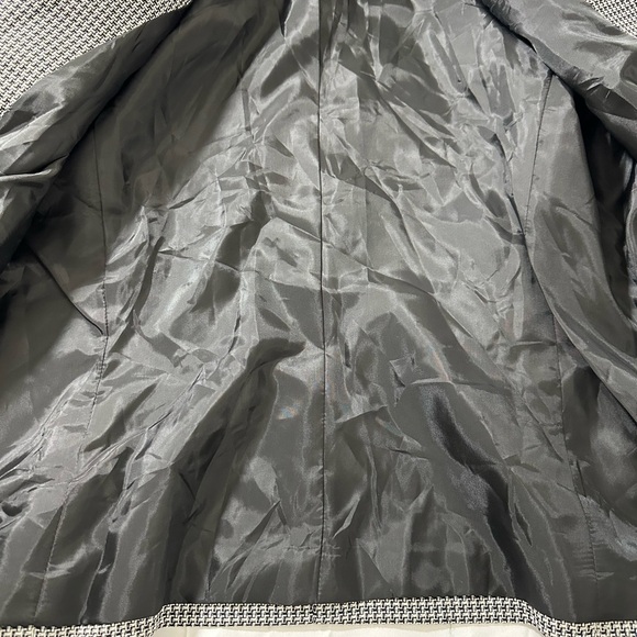 Evan Picone Houndstooth Velvet Collar Suit Blazer Jacket Women's 16W NWT - Picture 11 of 13